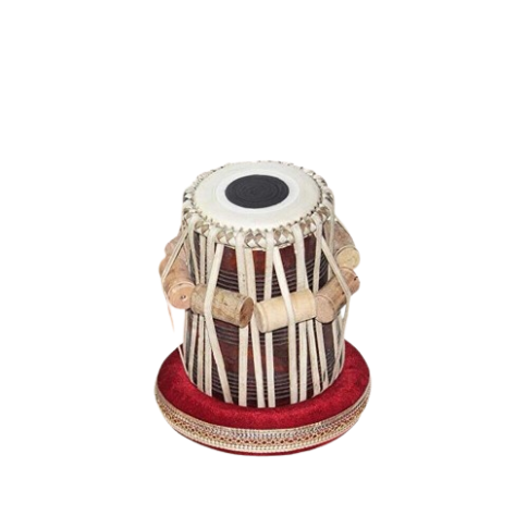 Professional Rose Wooden Tabla Set with copper Bayan - Handcrafted free carry bag - Image 3