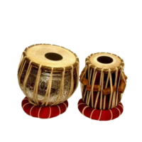 Professional Wooden Tabla Set with Copper Bayan - Handcrafted carry bag free