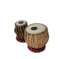 Professional Wooden Tabla Set with Copper Bayan - Handcrafted carry bag free