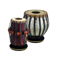 Professional Wooden Tabla Set with Copper Bayan - Handcrafted carry bag free