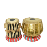 Professional Wooden Tabla Set with Copper Bayan - Handcrafted carry bag free