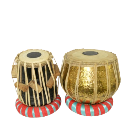 Professional Wooden Tabla Set with Copper Bayan - Handcrafted carry bag free