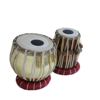 Professional Wooden Tabla Set with Copper Bayan - Handcrafted carry bag free