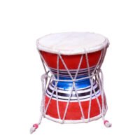 Traditional Wooden 8 inch shiv Damru – Handcrafted Double Sided Drum