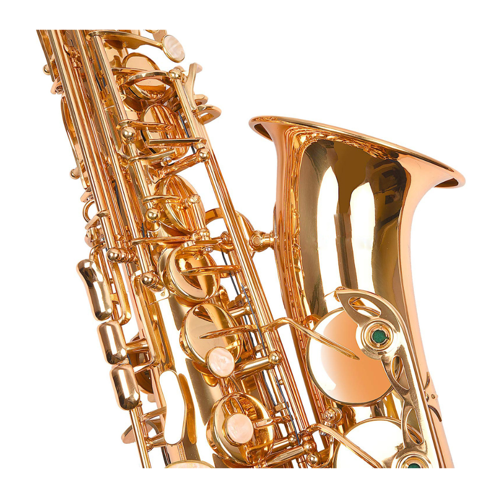 Professional Alto Saxophone – Gold Lacquer Finish with Carry Case - Image 2