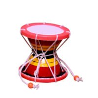 Plastic Damru  free delivery Multi colour
