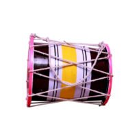 Traditional Wooden 8 inch baby dholak Handcrafted Musical & Religious Instrument