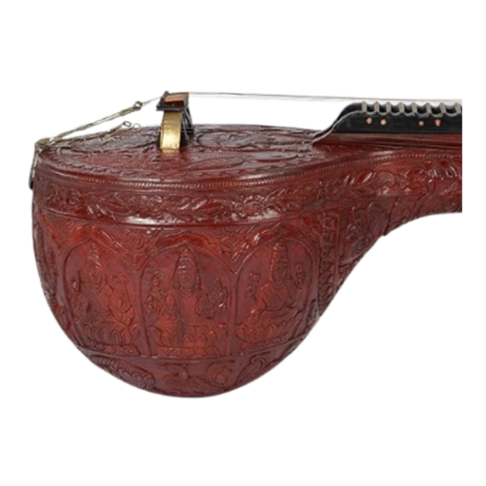 Handcrafted Saraswati Veena – Traditional Classical String Instrument - Image 3