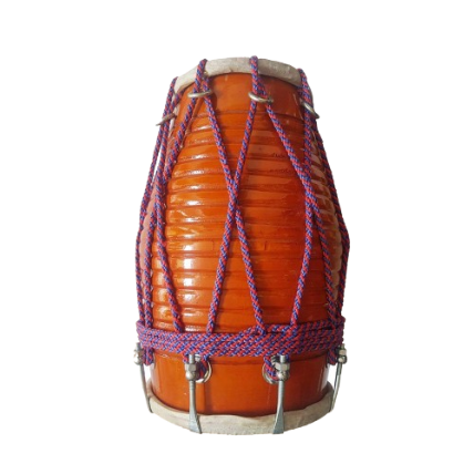 17 inch Rosewood Dholak with carry bag -yellow Finish