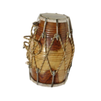 Professional 17 inch Rosewood Dholak Dholki dhol with Nut Bolt Tuning - Brown Finish carrey bag free