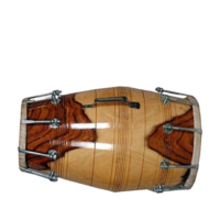 Professional 17 inch Rosewood Dholak Dholki dhol with Nut Bolt Tuning - Brown Finish carrey bag free