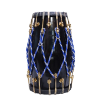 Professional Rosewood 17 inch Dholak Dholki dhol with Nut Bolt Tuning - Black Finish carrey bag free
