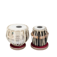 Beginner Students Wooden Tabla Set with Steel Bayan - Handcrafted carry bag free