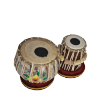 Beginner students Rose Wooden Tabla Set with Steel Bayan - Handcrafted carry bag free