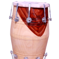 Professional Wooden 17 inch Dholak Dholki Dhol Drum with carry bag