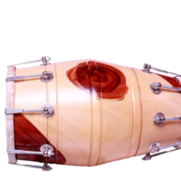 Professional Wooden 17 inch Dholak Dholki Dhol Drum with carry bag
