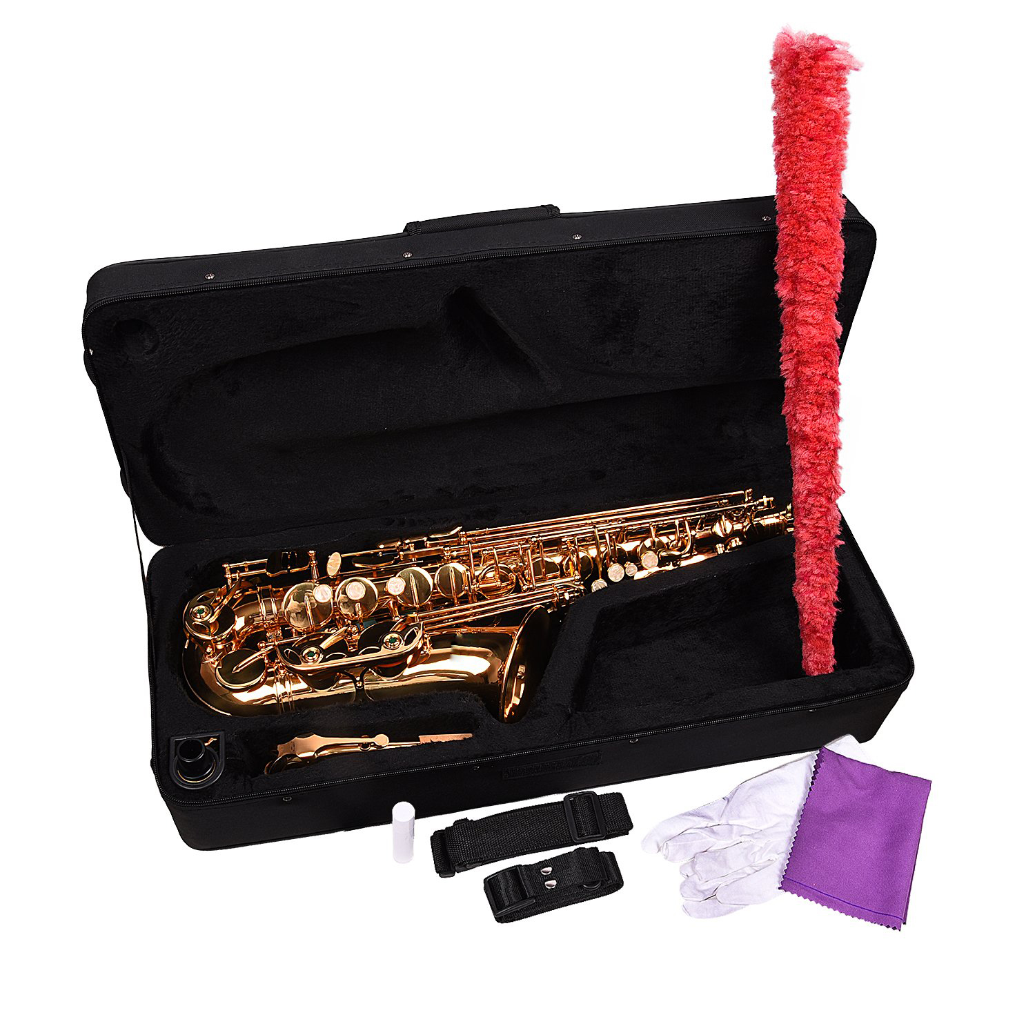 Professional Alto Saxophone – Gold Lacquer Finish with Carry Case - Image 4