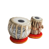 Professional Rose Wooden Tabla Set with copper  Bayan - Handcrafted free carry bag
