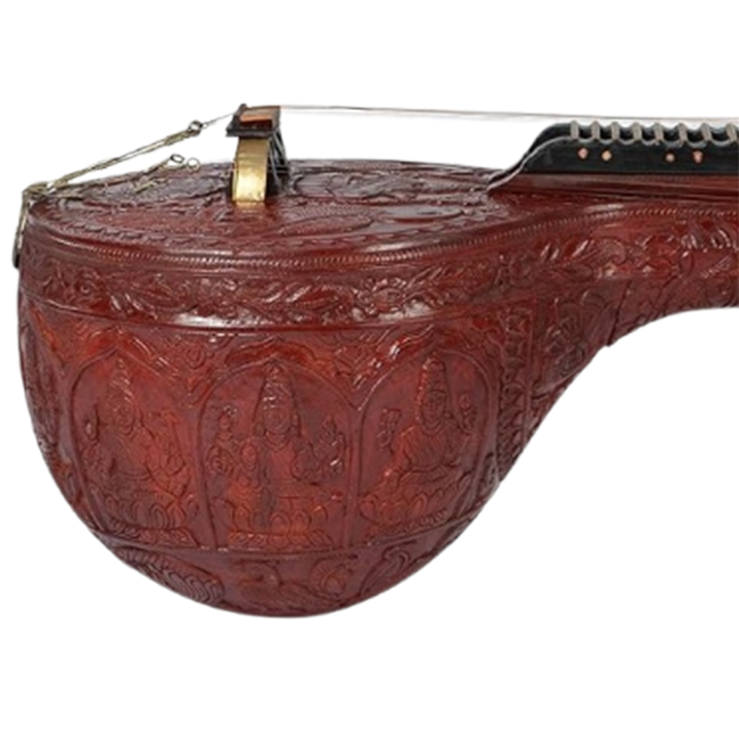 Handcrafted Wooden Tanpura (Tambura) – Traditional Classical String Instrument - Image 6