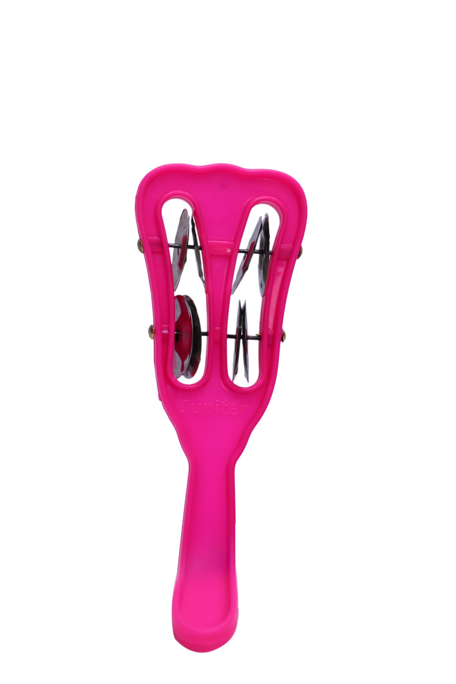 Handtal Plastic Indian Musical Instrument Pink 2 Line