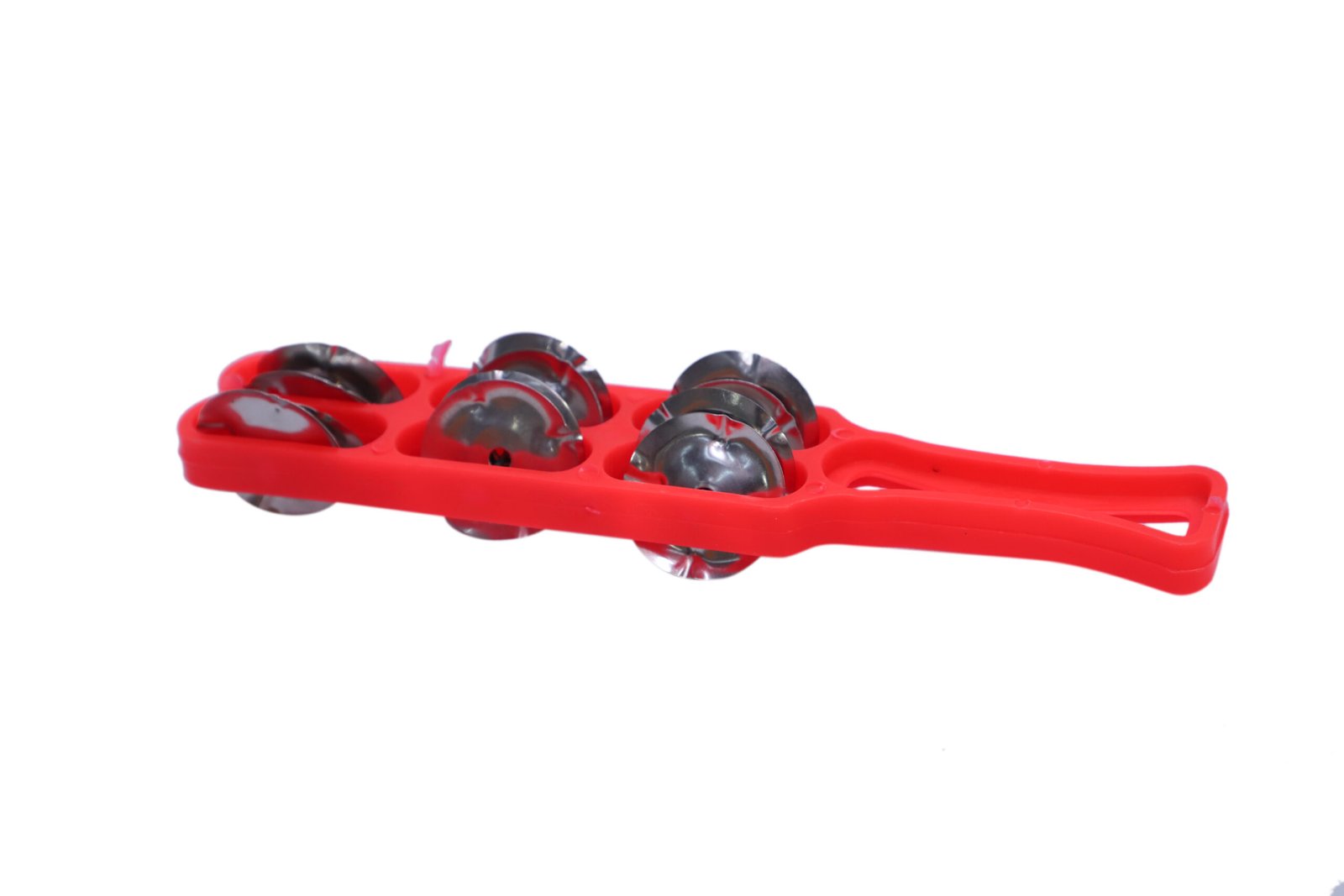 Handtal Plastic Indian Musical Instrument orange 3 Line - Image 2
