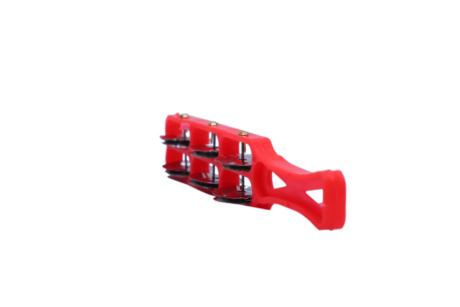 Handtal Plastic Indian Musical Instrument orange 3 Line - Image 4