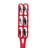 Handtal Plastic Indian Musical Instrument orange  3 Line