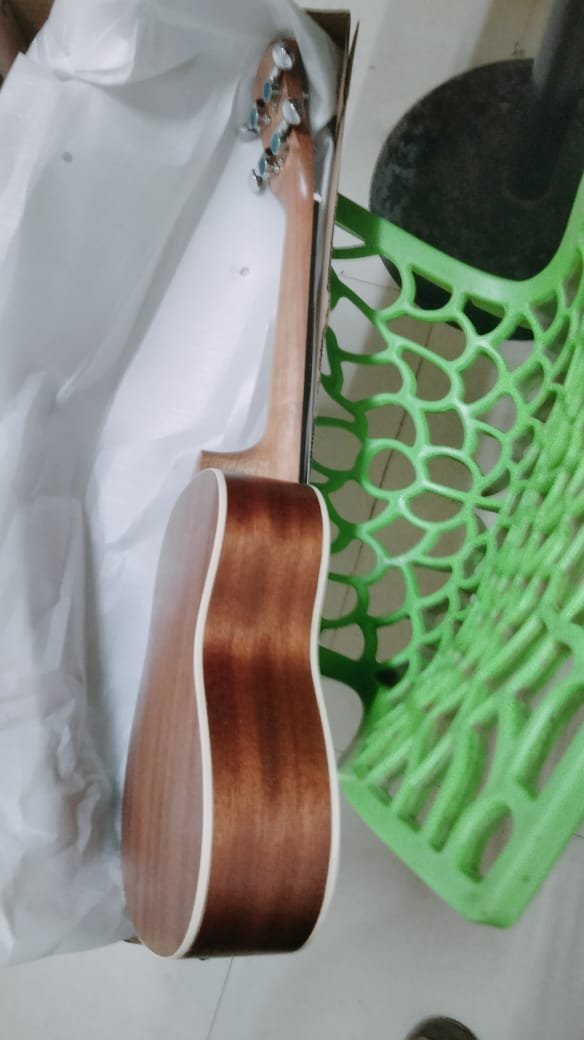 20 24" Concert Ukulele | Sapele Body & Okume Neck | 4 Aquila Nylon Strings | Die-Cast Tuning Keys - Image 3