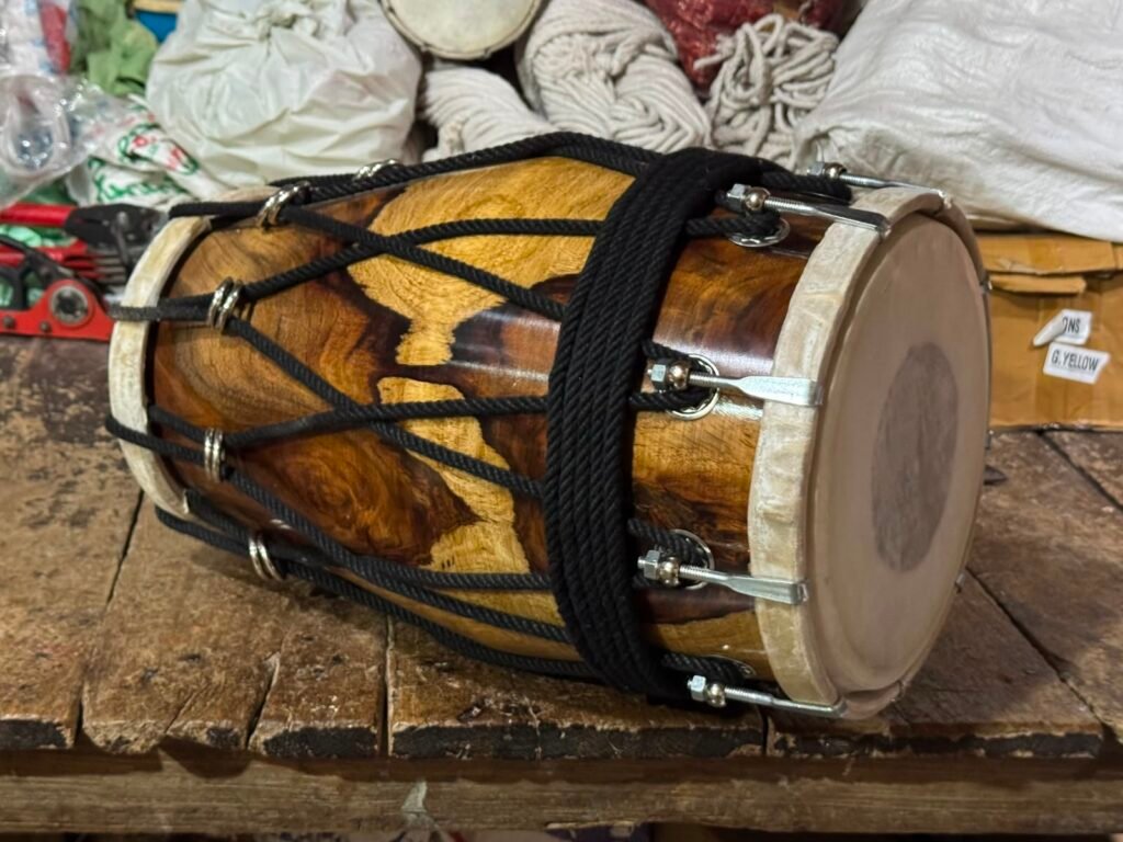 17 inch Professional Teak Wood Dholak with carry bag Free