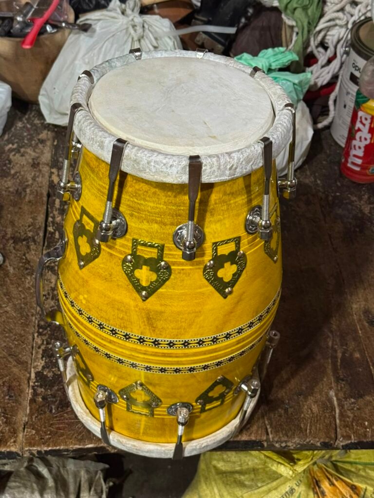 17 inch Professional Teak Wood Dholak with carry bag Free