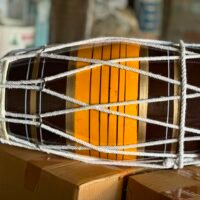 17 inch Mango Wood Dholak with carry bag -