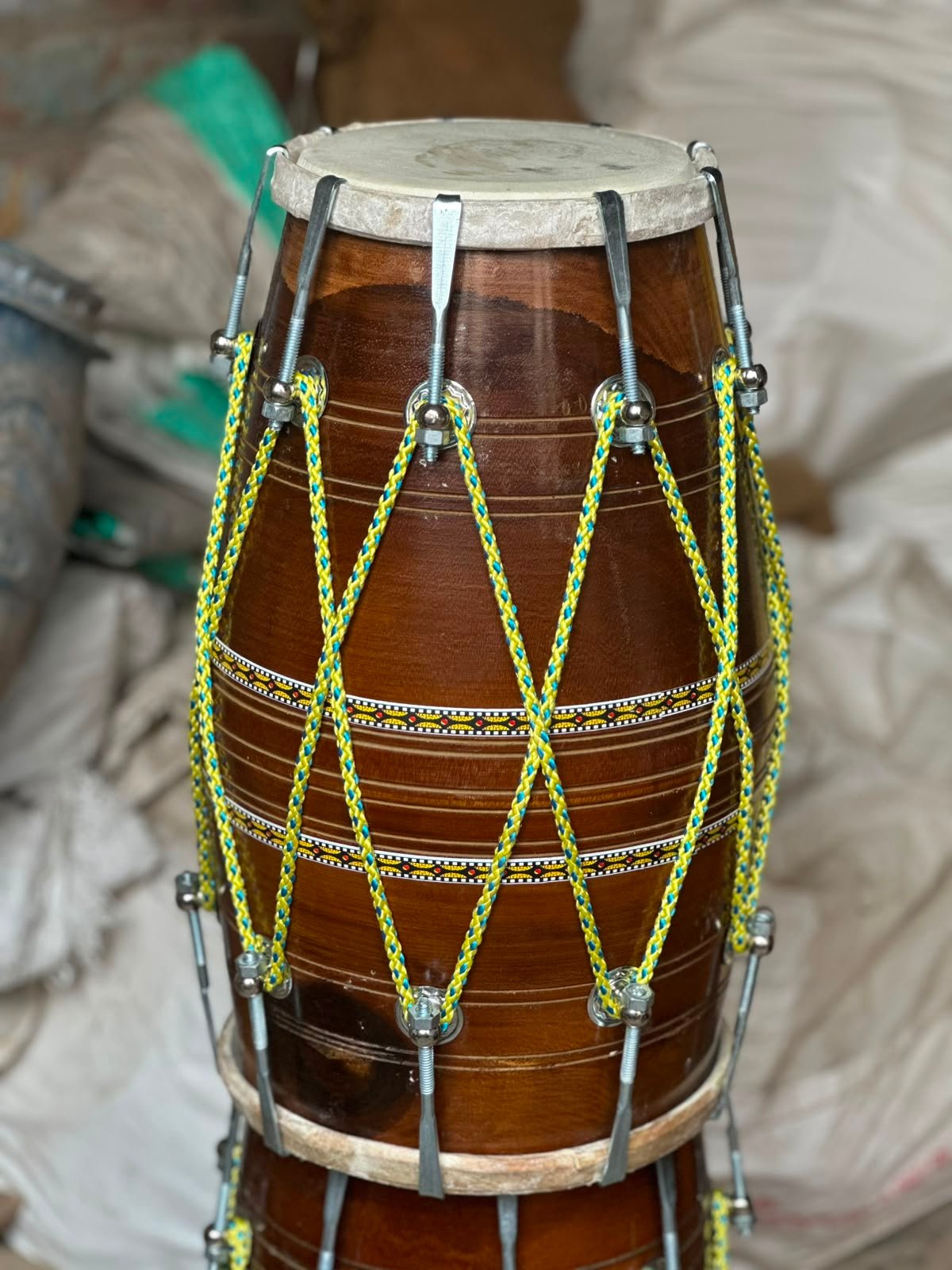 17 inch Mango Wood Dholak with carry bag Free - Image 2
