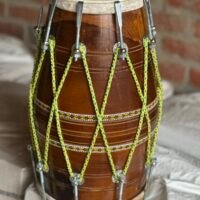 17 inch Mango Wood Dholak with carry bag Free