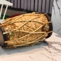 17 inch Professional Teak Wood Dholak with carry bag Free