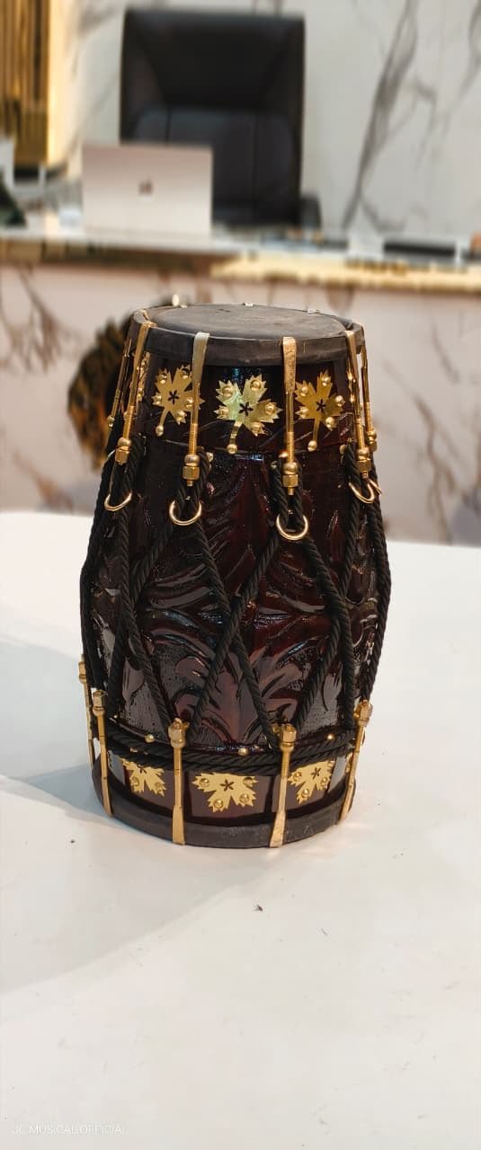 17 inch Professional Teak Wood Dholak with carry bag Free