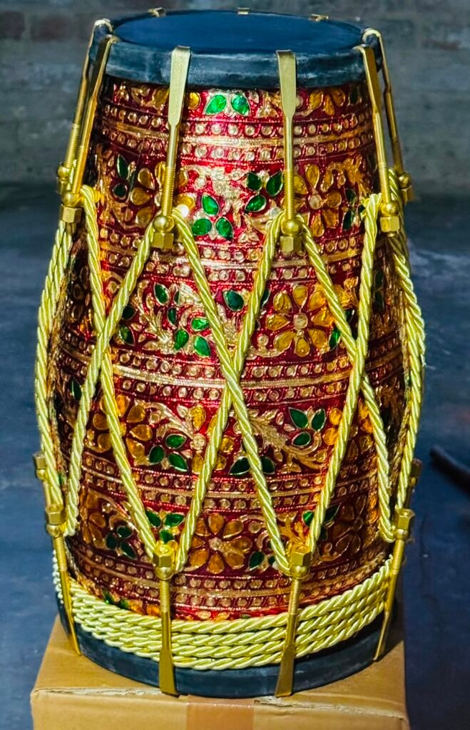 17 inch Professional Teak Wood Dholak with carry bag Free