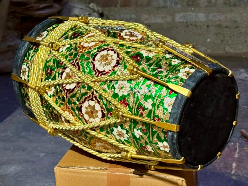 17 inch Professional Teak Wood Dholak with carry bag Free