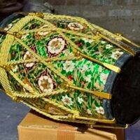 17 inch Professional Teak Wood Dholak with carry bag Free