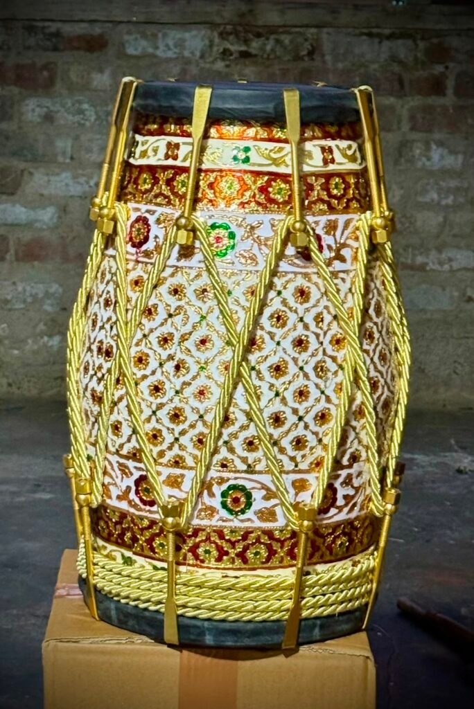 17 inch Professional Teak Wood Dholak with carry bag Free